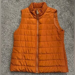 Michael Kors Burnt Orange Quilted Vest